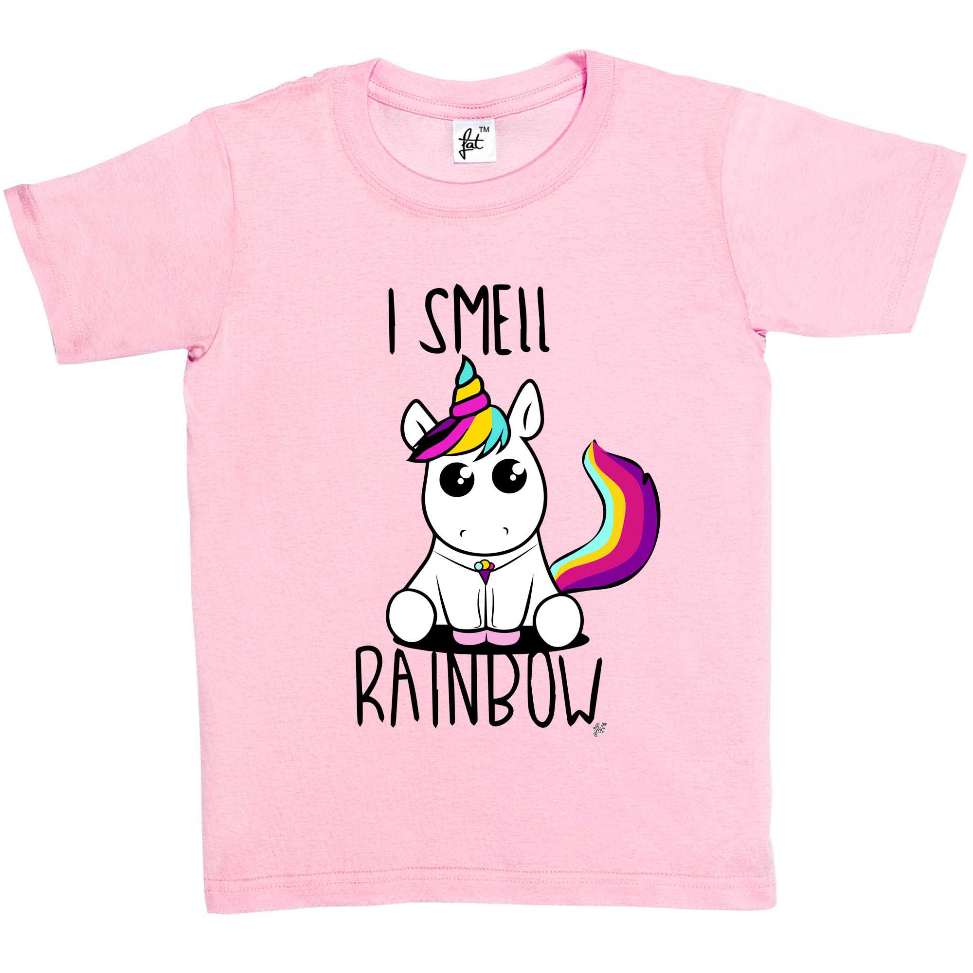 I Smell Rainbow Cute Kawaii Unicorn & Rainbow Tail Kids Girls T-Shirt | eBay