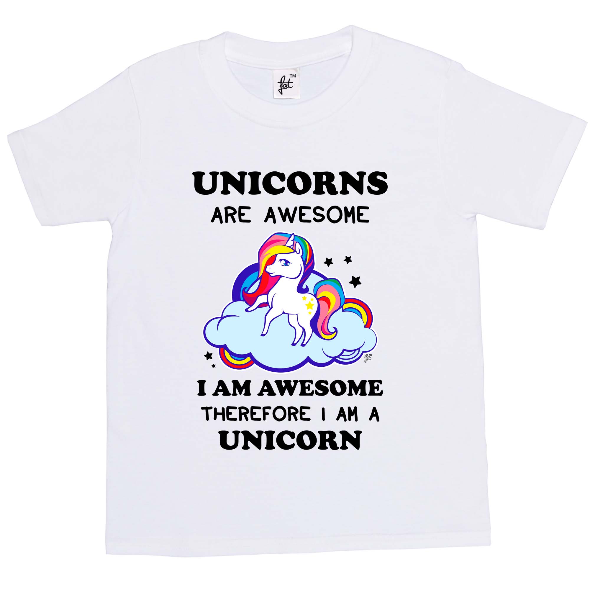 Unicorns Are Awesome & So Am I Therefore I'm A Unicorn Kids Girls T